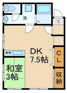ライスシャワー守口【3階】の間取り