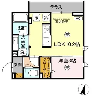 プラデーラ【1階】の間取り
