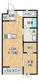 仮)下高津アパート【2階】の間取り