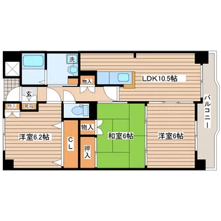 エスペランサ【6階】の間取り