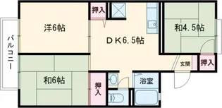 プレジール三木A【2階】の間取り