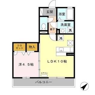 ホワイトガーデン【1階】の間取り