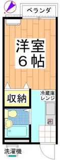 セゾン西千葉【1階】の間取り