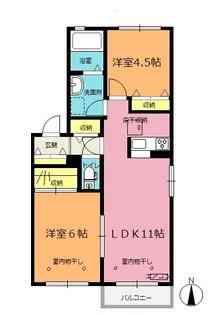 パークハウスB棟【1階】の間取り