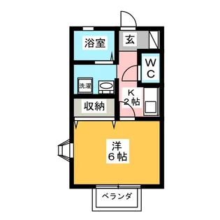 セジュール野々村【2階】の間取り