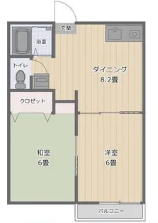 ハイム福王台【2階】の間取り