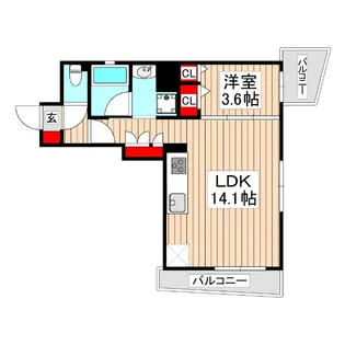ASTILE 練馬北町【1階】の間取り