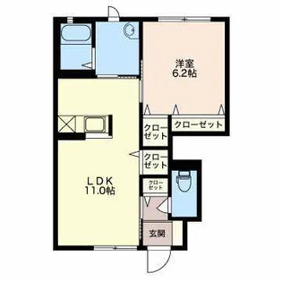 ティザンヌ【1階】の間取り