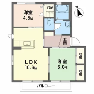 シャーメゾン沖洲 5番館【1階】の間取り