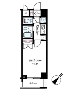 グラントゥルース板橋本町【2階】の間取り