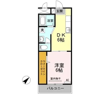 クレール静【1階】の間取り