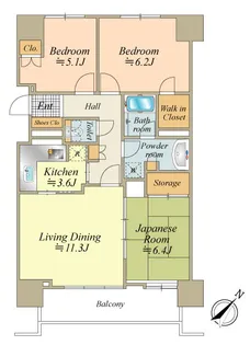 アイ・マークタワー【5階】の間取り