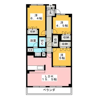 S-FORT横浜青葉台【3階】の間取り