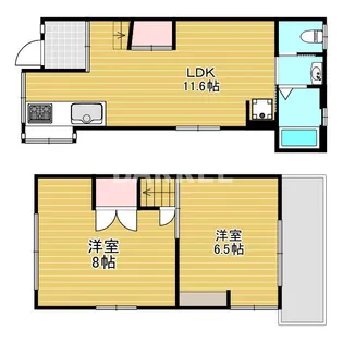 池田市豊島北テラス1 15 25テラスの間取り