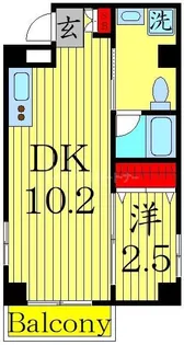 アクシス墨田【4階】の間取り