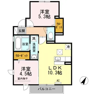 アルジェント・ステラ A棟【1階】の間取り
