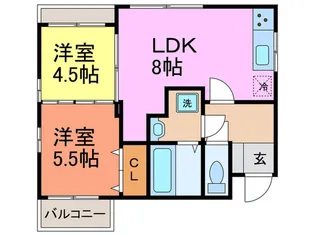 ベルトゥリ-平和台の間取り