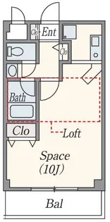 モンサンルージュ【3階】の間取り