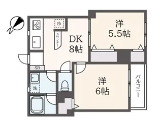 グランベルホドガヤ【2階】の間取り