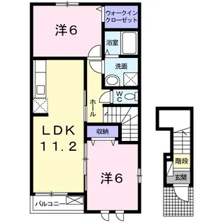 セイバリーハウス【2階】の間取り