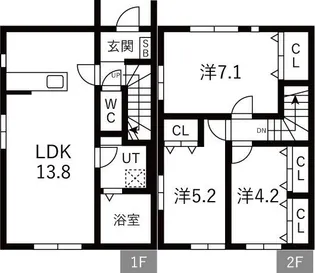 MEZY前九年 IIの間取り