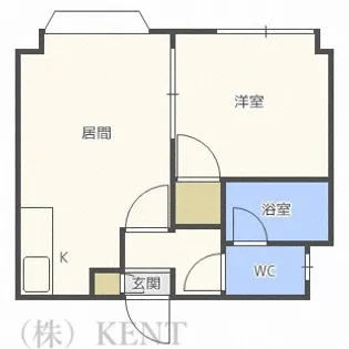 道下ハイツ【3階】の間取り