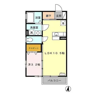 Blueberry I・II【2階】の間取り