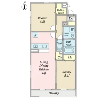 ラヴィベル【1階】の間取り