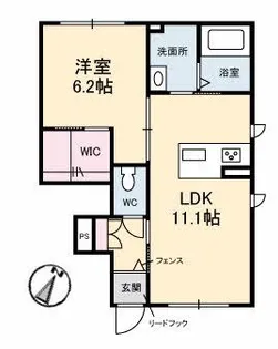 リヴェール【1階】の間取り