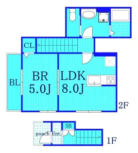 アグレアーブル【2階】の間取り