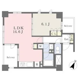 グランディ八山田【3階】の間取り