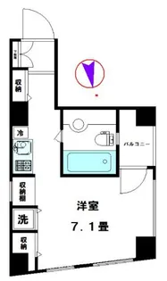 マリオン門前仲町【7階】の間取り