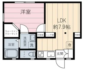 エスポワール上落合【1階】の間取り