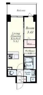 Mys Casetta Hakata【6階】の間取り