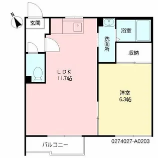 タウニィ中春日【2階】の間取り