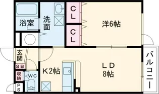 フローレンス【3階】の間取り