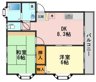 ガーデンハウス山勝【2階】の間取り