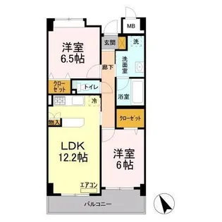 Kreizend【4階】の間取り