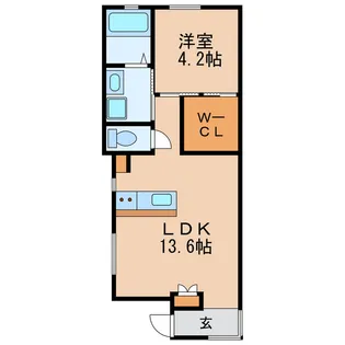 attraction【2階】の間取り