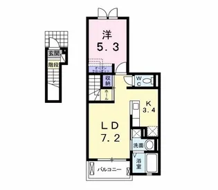 サンフォレスト【2階】の間取り