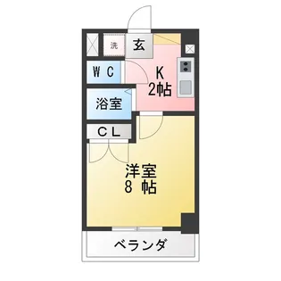ヤマトマンション大須I【2階】の間取り