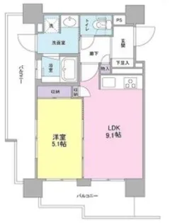 CORAL KOTOBUKI踞尾【4階】の間取り