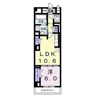 ディアコート本厚木【2階】の間取り