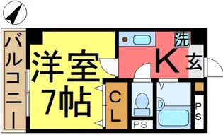 光井グランドハイツII【3階】の間取り