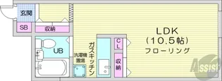 シティハイムジュネス【4階】の間取り