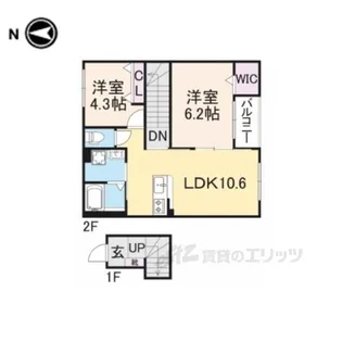 フォレストヴィラ3【2階】の間取り