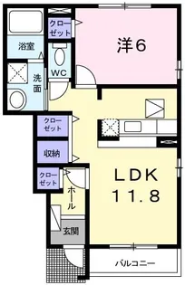 ベラヴィスタA【1階】の間取り