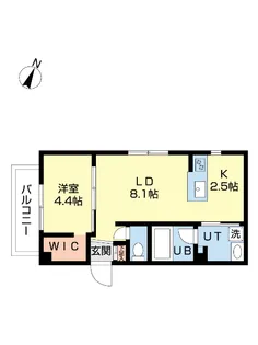 Lcreate新さっぽろ【4階】の間取り
