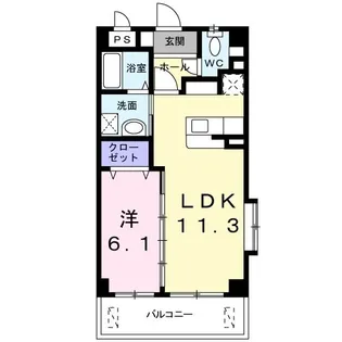 エムズガーデン II【3階】の間取り