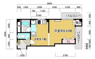 パールジュネス【3階】の間取り